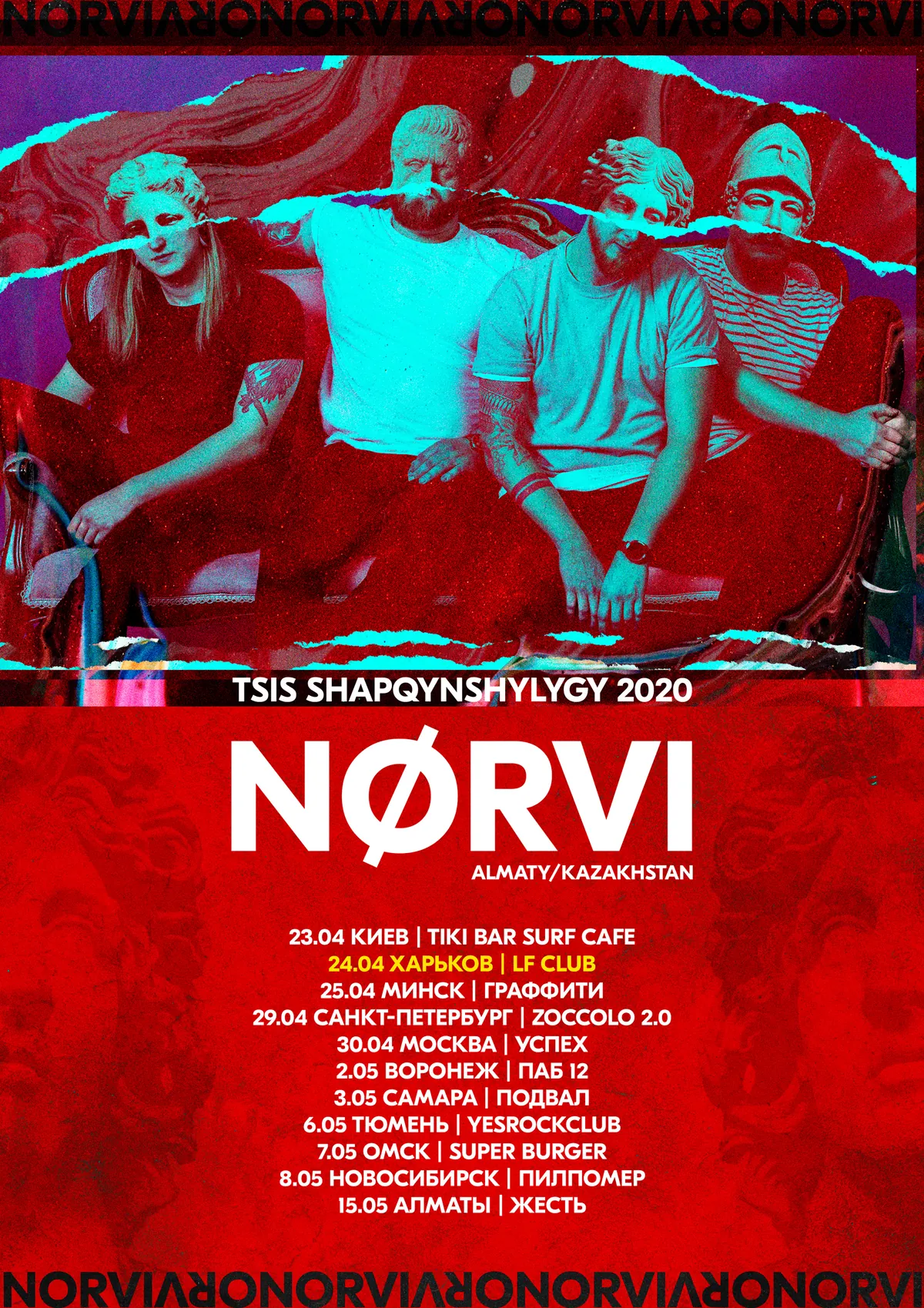 NORVI tour 2020 poster